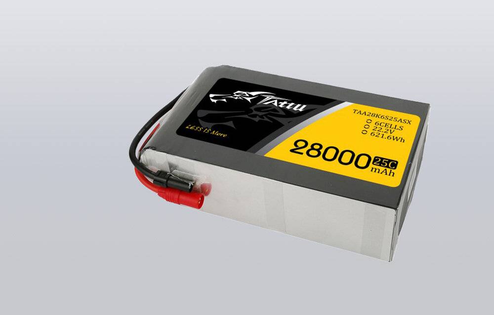 Tattu 28000mAh 22.2V 25C 6S1P Lipo Akku Pack mit AS150+XT150