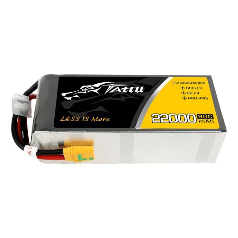 Tattu 22000mAh 22.2V 30C 6S1P Lipo Akku Pack mit XT90-S Stecker
