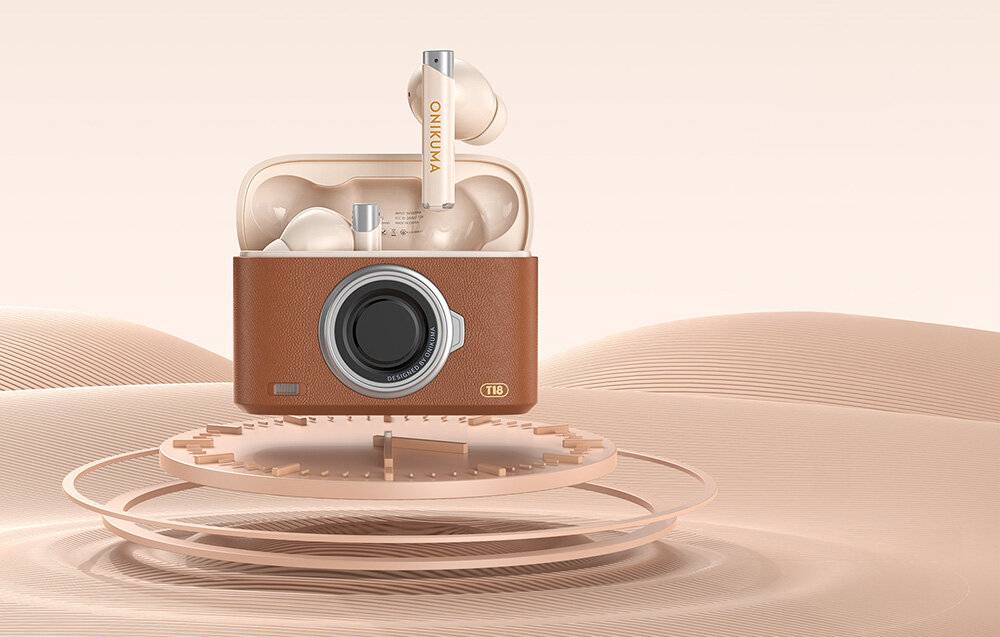 ONIKUMA Bluetooth In-Ear-Kopfhörer T18 Braun