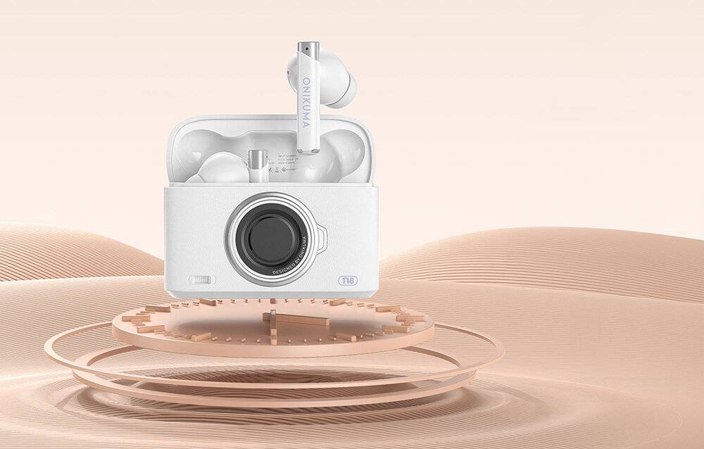 ONIKUMA T18 Bluetooth In-Ear Kopfhörer Weiß