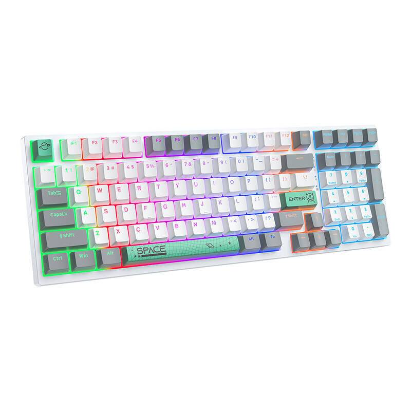 ONIKUMA G38 98 Tasten USB Wired Mechanical Keyboard Weiß