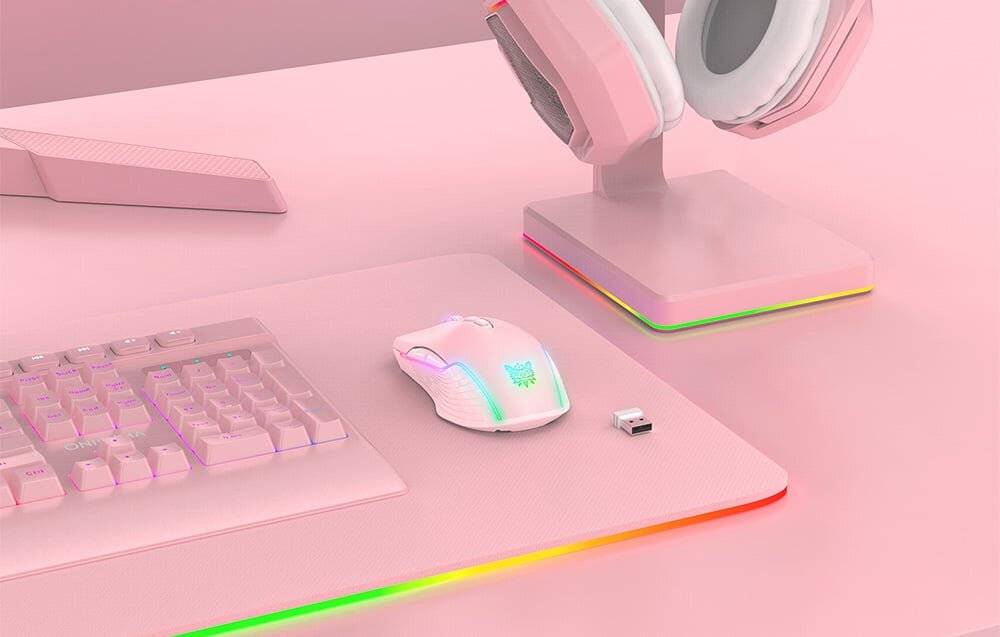 ONIKUMA CW905 Rosa 2.4G Wireless Gaming Maus