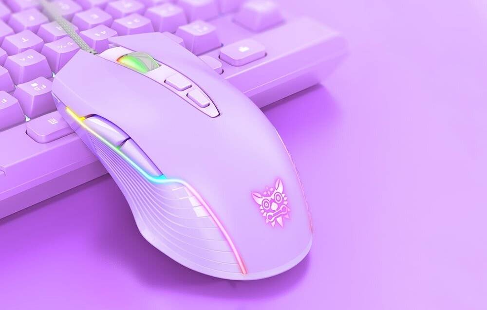 ONIKUMA RGB Wired Gaming Maus CW905 Lila