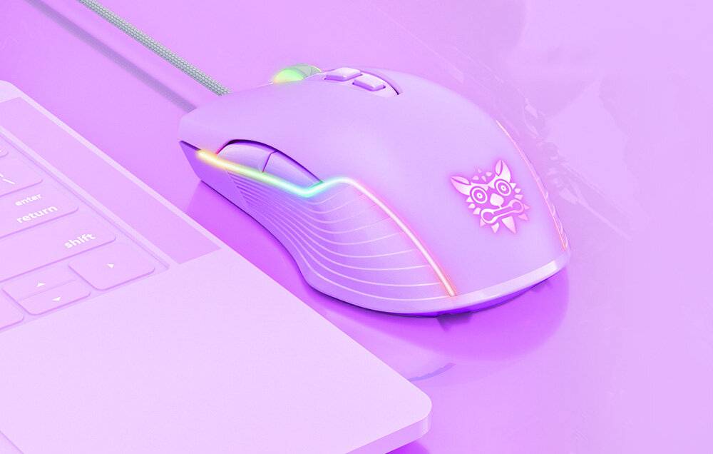 ONIKUMA RGB Wired Gaming Maus CW905 Lila