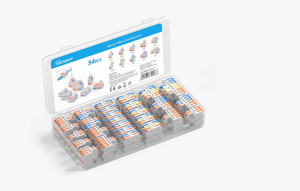 Kabelverbindungsstecker Packung Sonoff (54 Stück)