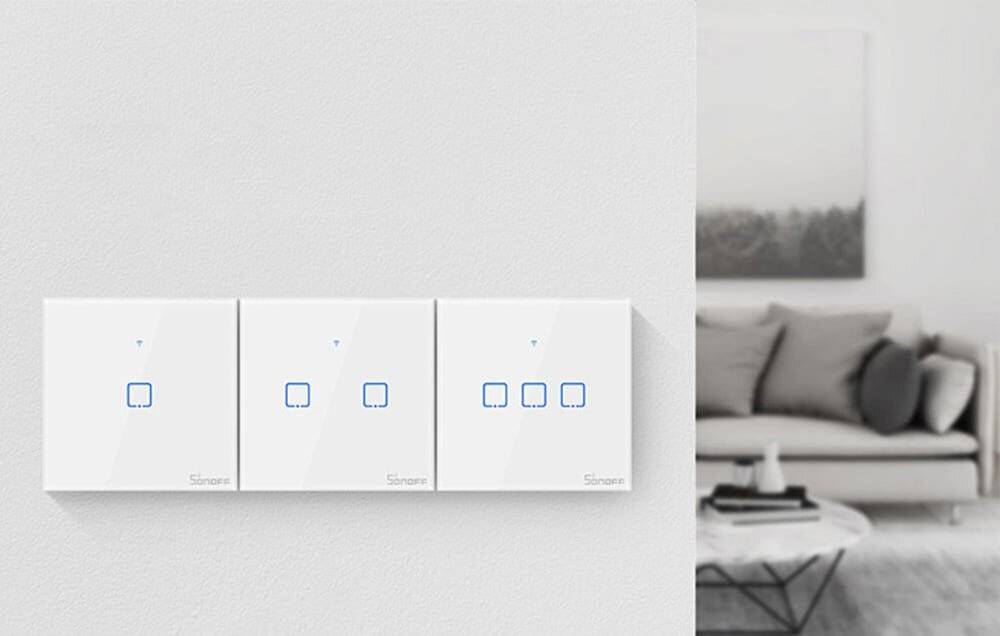 Smart Switch WiFi + RF 433 Sonoff T2 EU TX (1-Kanal) aktualisiert