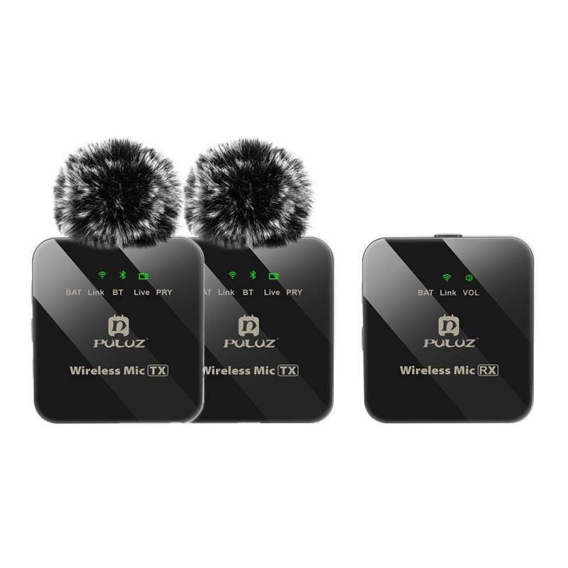 Drahtloses Lavalier-Mikrofon PULUZ 2 TX + 1 RX