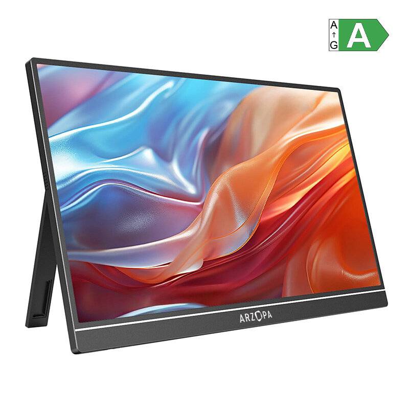 Arzopa A1 Tragbarer Monitor, 15,6" (39,6 cm) Full HD, IPS, 60Hz, HDR, USB-C, Mini-HDMI