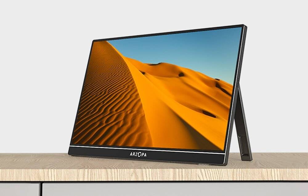 Arzopa A1 Tragbarer Monitor, 15,6" (39,6 cm) Full HD, IPS, 60Hz, HDR, USB-C, Mini-HDMI
