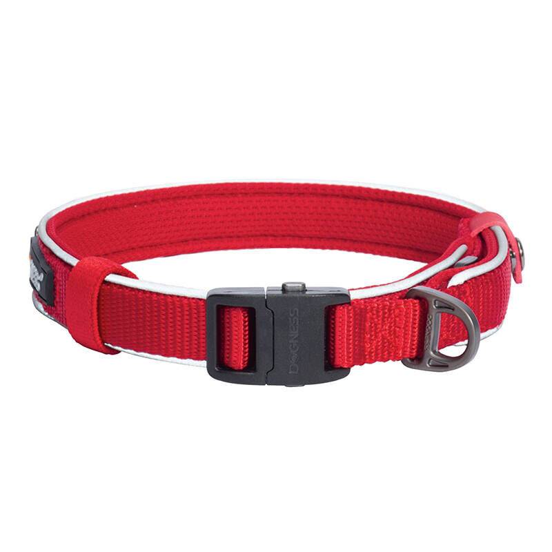 Reflektierendes Halsband Dogness Größe XS (Rot)