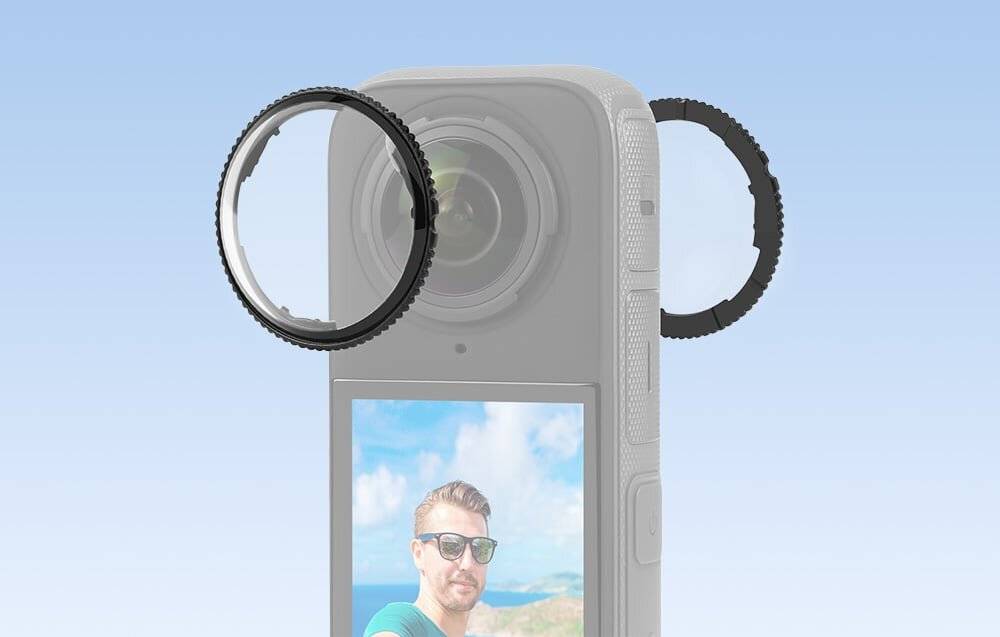 Optische Glaslinsenabdeckung PULUZ für Insta360 X4