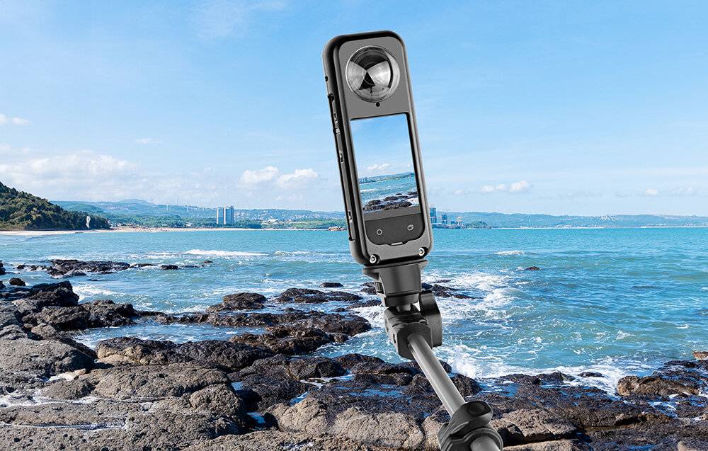 Metallschutzgehäuse mit Objektivabdeckung PULUZ für Insta360 X4