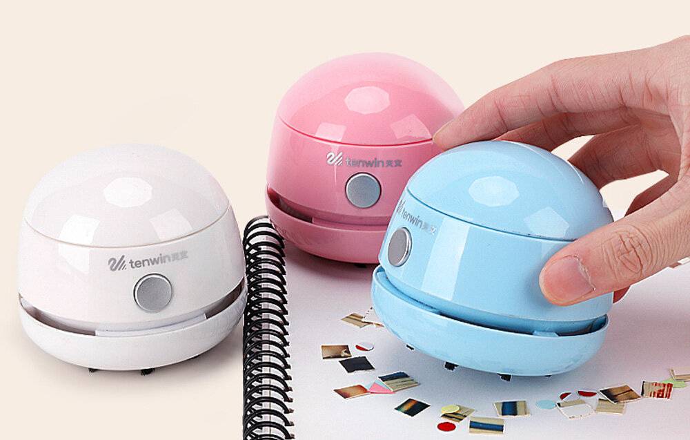 Wiederaufladbarer Mini-Staubsauger Tischreiniger Tenwin 8052-2 micro USB (weiß)