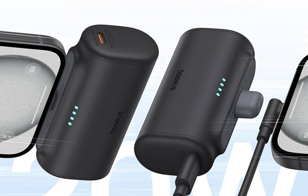 Powerbank OS-Baseus Compact IP 5000mAh 20W (schwarz)