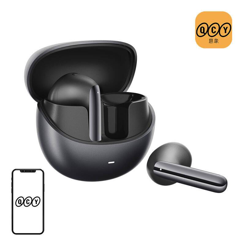 TWS QCY AilyBuds Pro HT10 Kopfhörer, ANC (schwarz)