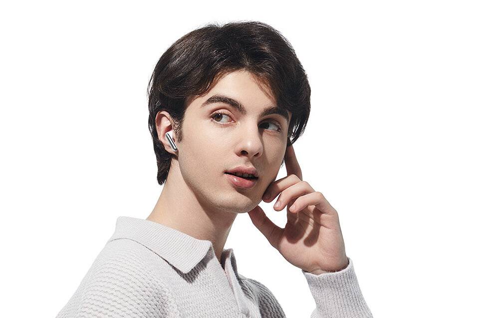 TWS QCY AilyBuds Pro HT10 Kopfhörer, ANC (weiß)