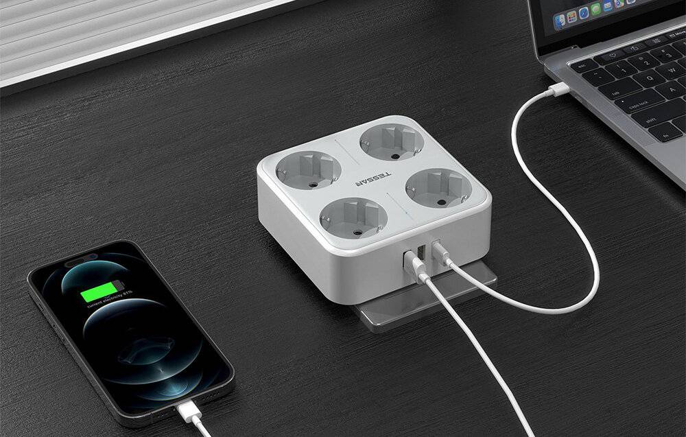 Tessan-Wandsteckdose TS-302-DE-C