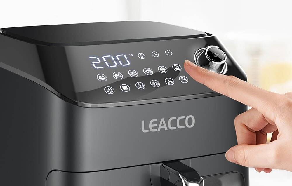 LEACCO 4.5L 1050W fettfreie Fritteuse AF020 Weiß