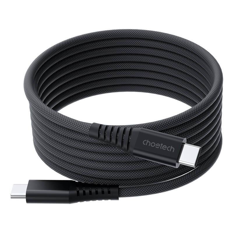 Choetech XCC-1051 USB-C auf USB-C magnetisches Kabel, PD 240W 1,8m (schwarz)