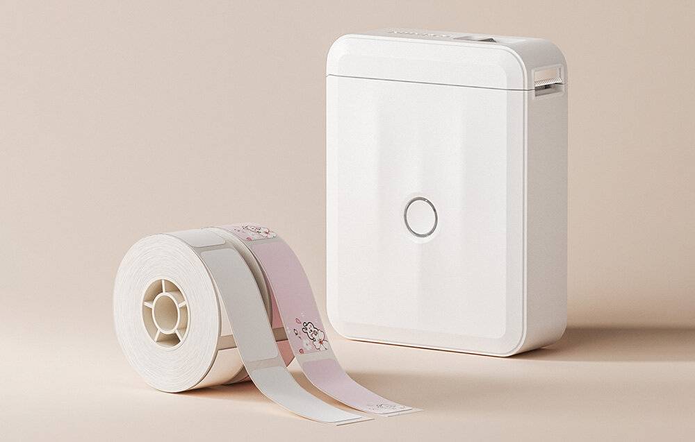 Niimbot D110M Tragbarer Etikettendrucker Weiß