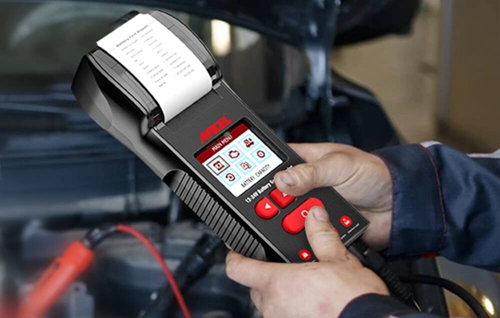 Batterietester Ancel BST600 mit Thermodrucker, 12V/24V, für Blei-Säure/AGM/GEL
