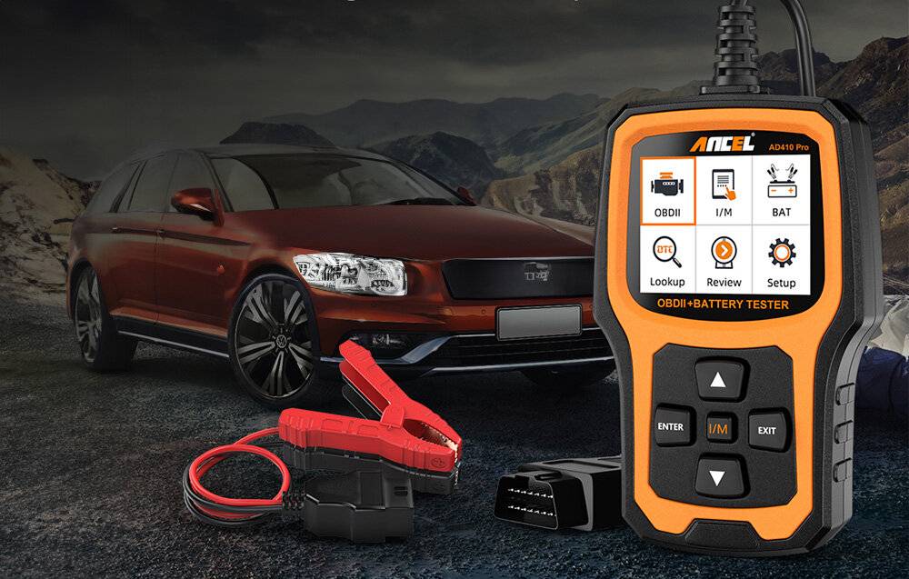 2in1-Diagnosescanner OBD2 und Batterietester Ancel AD410 PRO