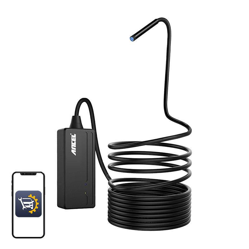 Ancel W655 WiFi-Endoskopkamera, 1080p, 5,5mm Kopf, 5m Kabel, IP67, iOS & Android