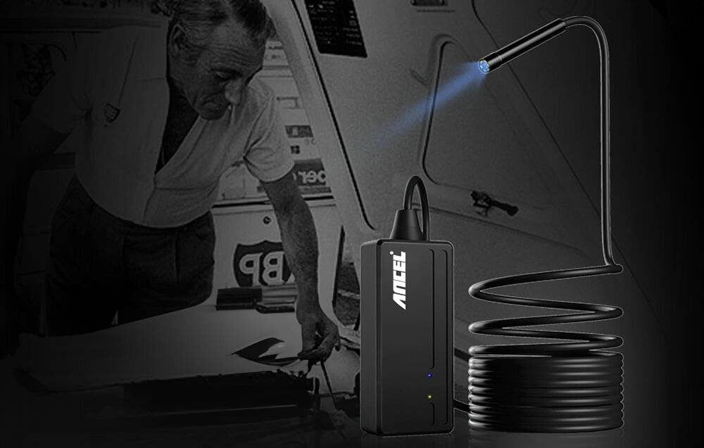 Ancel W655 WiFi-Endoskopkamera, 1080p, 5,5mm Kopf, 5m Kabel, IP67, iOS & Android