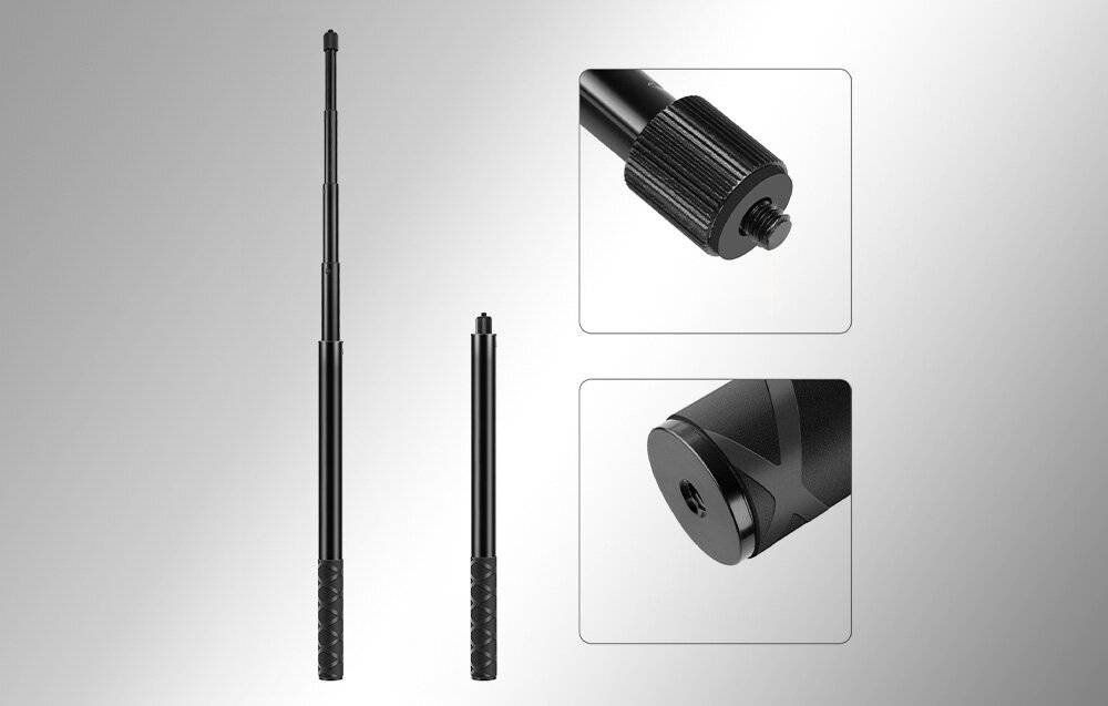 Motorrad-/Fahrradhalterung PULUZ mit Einzelklemme und Selfie-Stick 150 cm