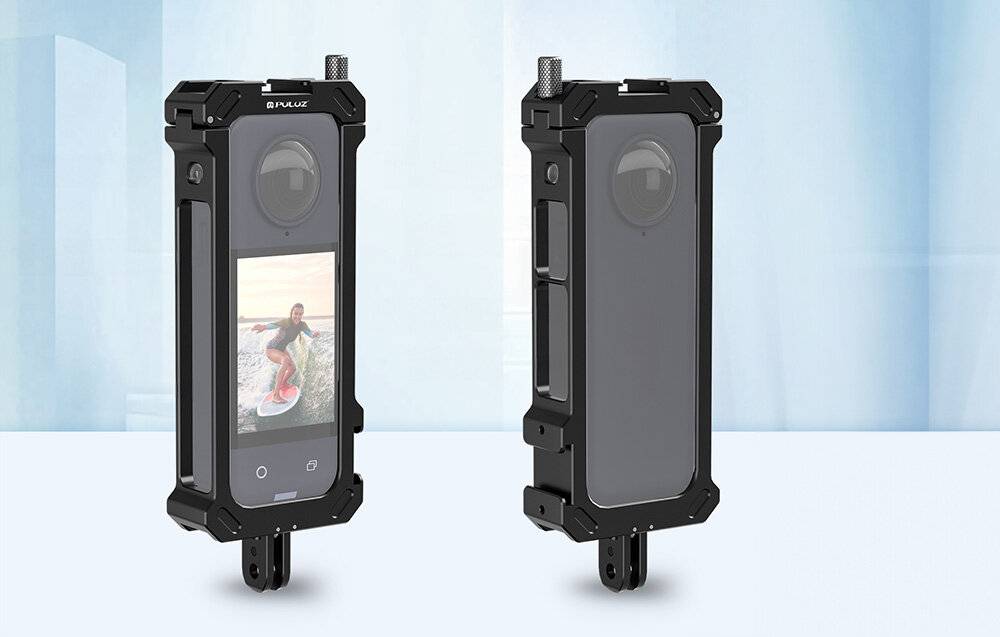 Metallschutzkäfig PULUZ mit Stativadapter für Insta360 X4