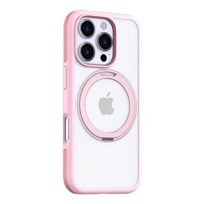 Torras Ostand R Fusion Tasche für iPhone 16 Pro (Rosa)