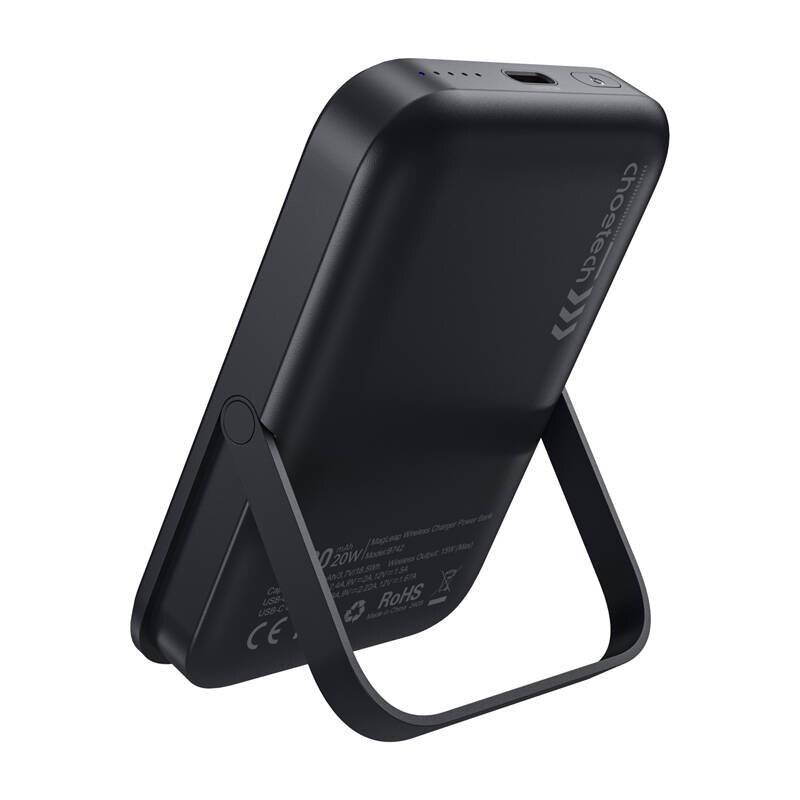 Choetech B743 10000mAh 20W PD magnetische Powerbank mit Ständer (schwarz)
