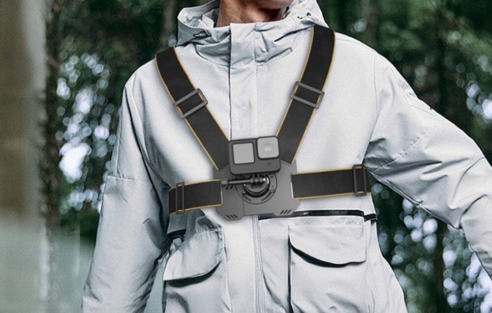 PULUZ Brustgurt für Sportkameras (schwarz)