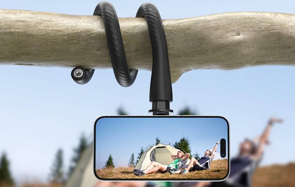 TELESIN flexible Halterung für Telefone (schwarz)