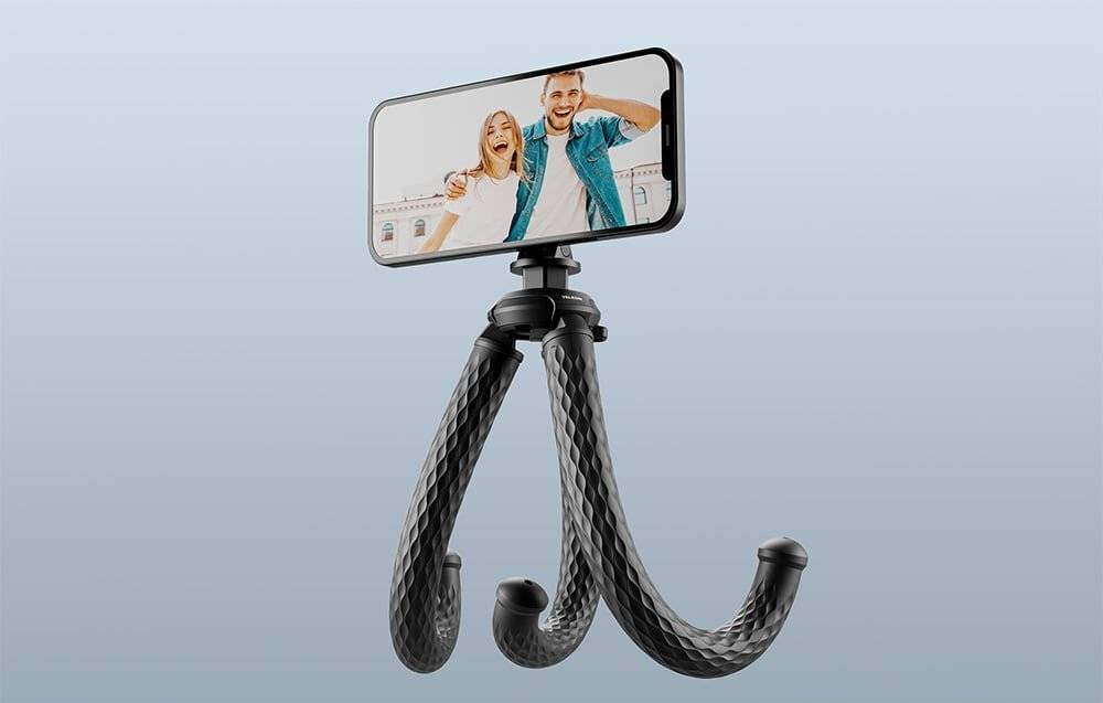 TELESIN flexibles Stativ für Handys (schwarz)