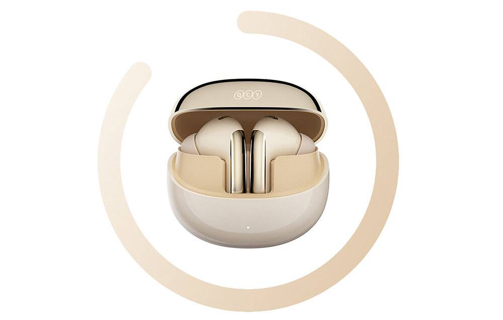 TWS QCY MeloBuds Pro HT08 Kopfhörer, ANC (gold)