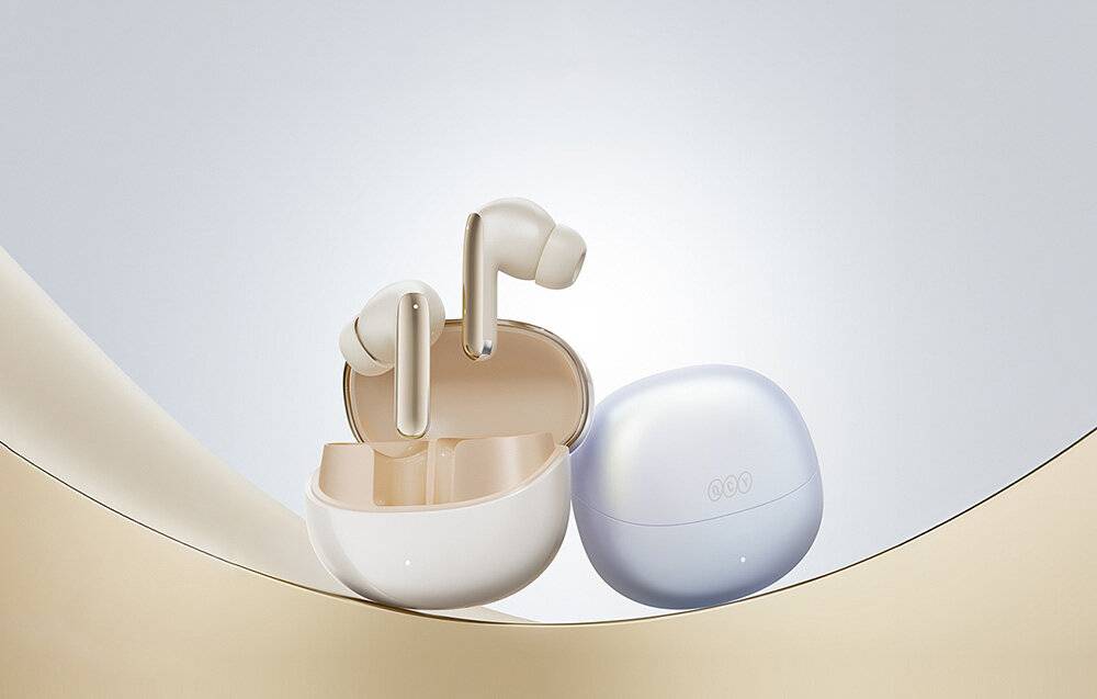 TWS QCY MeloBuds Pro HT08 Kopfhörer, ANC (gold)