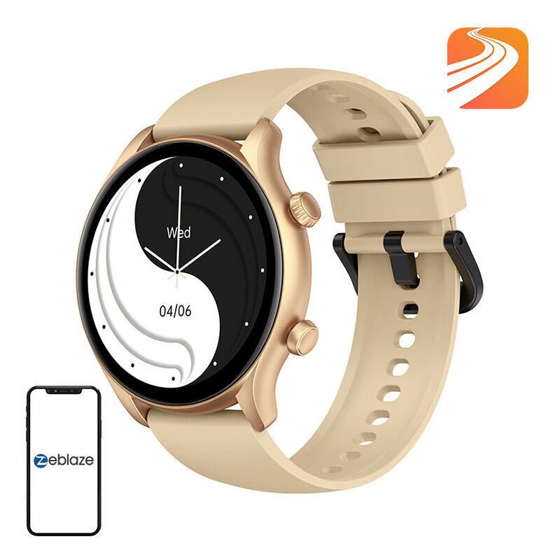 Zeblaze Btalk 3 Plus Smartwatch, 1,39 Zoll HD-Display, Bluetooth-Telefonie, Gold