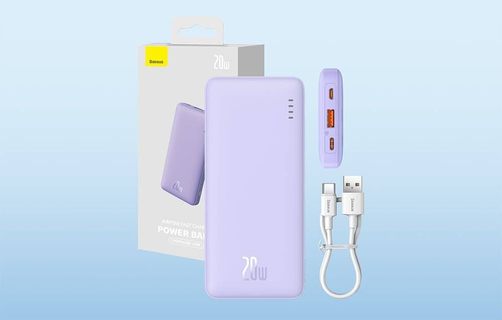 Baseus Airpow 10000mAh 20W Powerbank (lila)