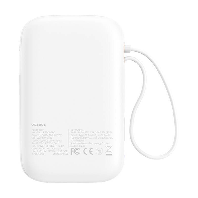 Baseus QPow 2 10000mAh 30W Powerbank (weiß)