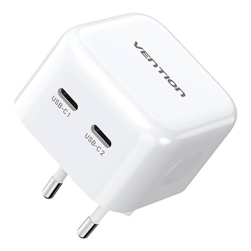 Vention FBPW0-EU USB(C+C) GaN (35W/35W) Netzladegerät (weiß)