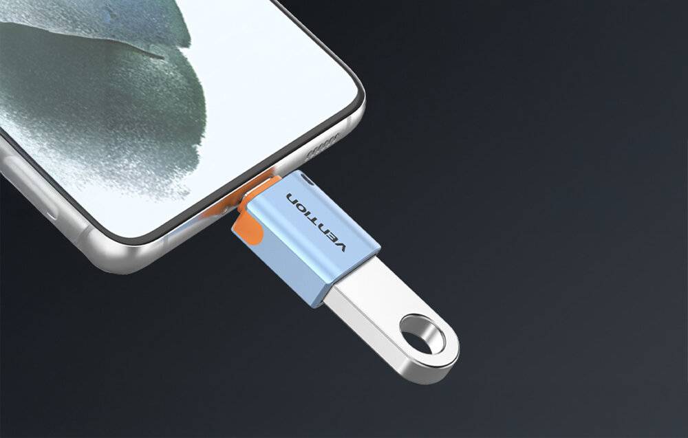 Adapter Vention CUBH0 USB 3.1 C M do USB (szary)