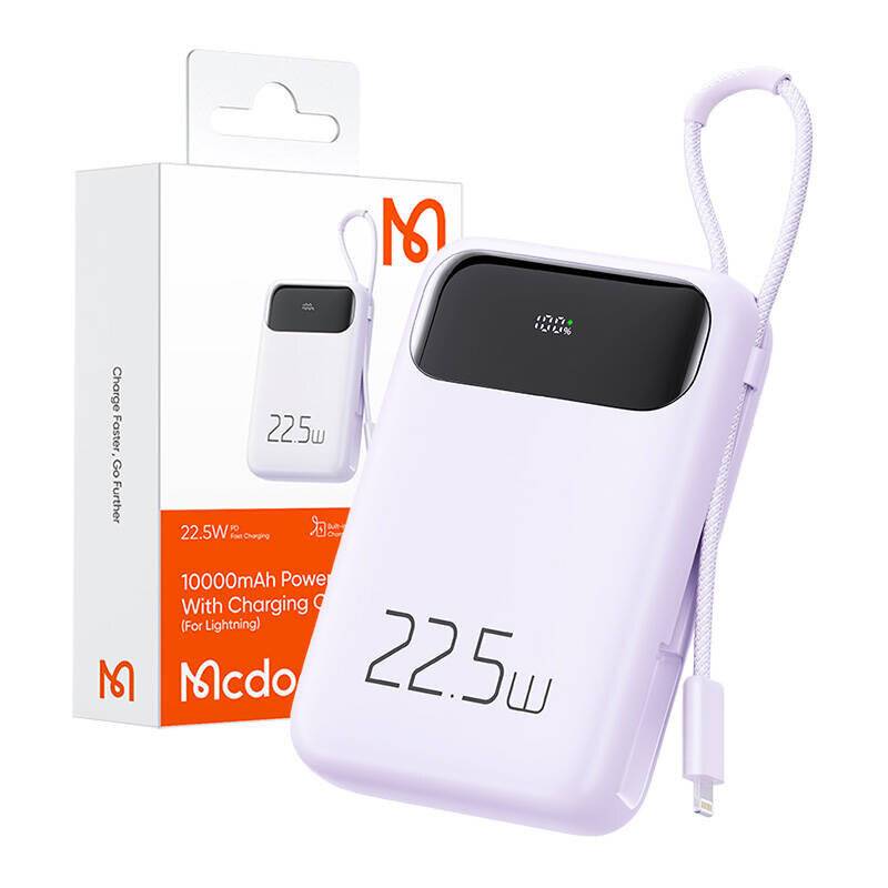 Power Bank Mcdodo MC-3255 10000mAh, 22.5W, für Licht (lila)