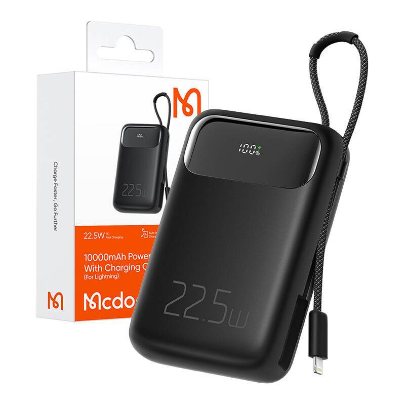 Power Bank Mcdodo MC-3253 10000mAh, 22.5W, für Licht (schwarz)
