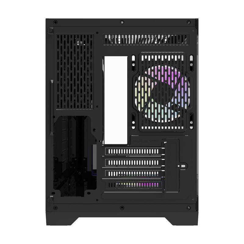 Darflash FT418 Computergehäuse + 6 aRGB-Lüfter (schwarz)