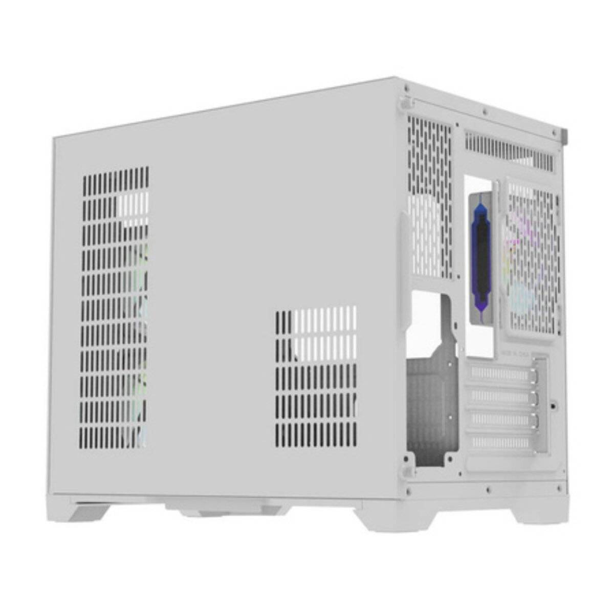 Darflash FT418 Computergehäuse + 6 aRGB-Lüfter (weiß)