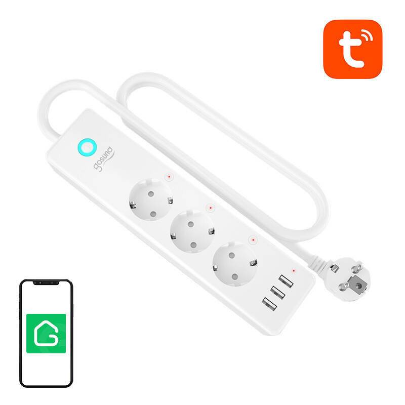 Gosund P1 PLUS smart WiFi Steckdosenleiste (3x AC schuko, 3x USB-A) Tuya