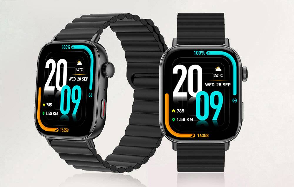 Colmi C8 Max Smartwatch mit Magnetarmband (schwarz)