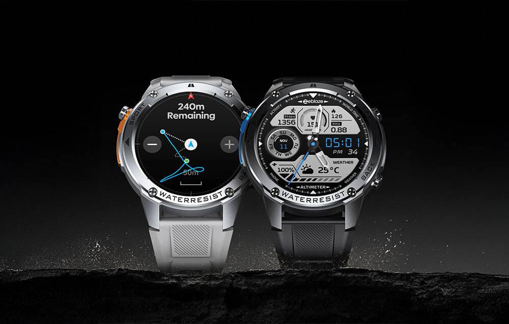 Zeblaze Stratos 2 Ultra Smartwatch (Schwarz)