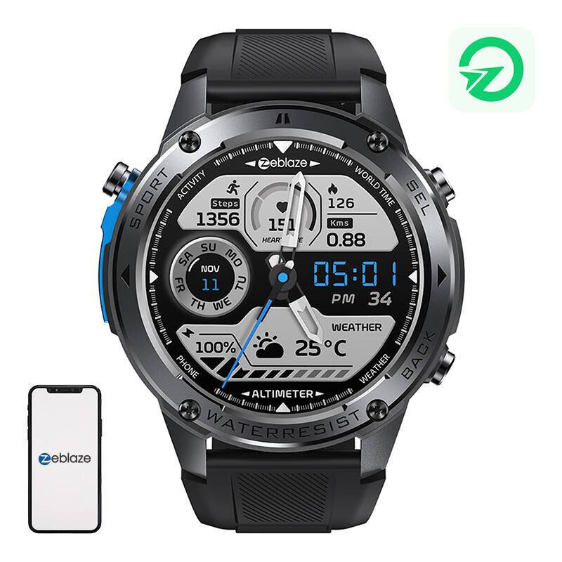 Zeblaze Stratos 2 Ultra Smartwatch (Schwarz)